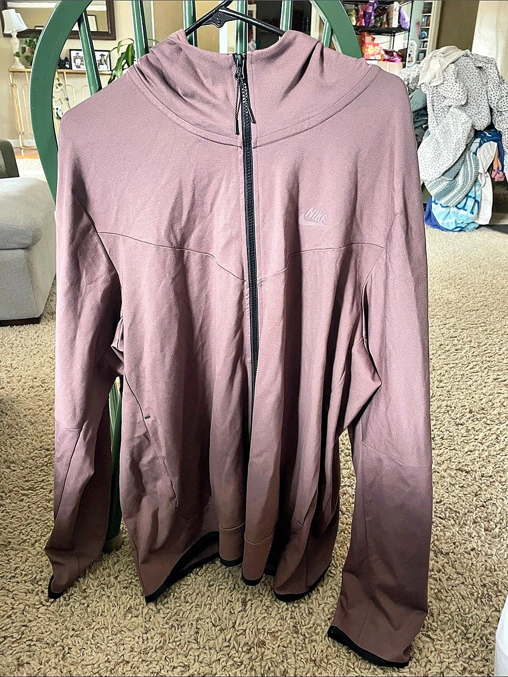 Nike Tech Fleece Full-Zip Hoodie Men's mocha/brown/burgandy/purple XL